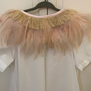 Meri Meri Peach Feather Capelet